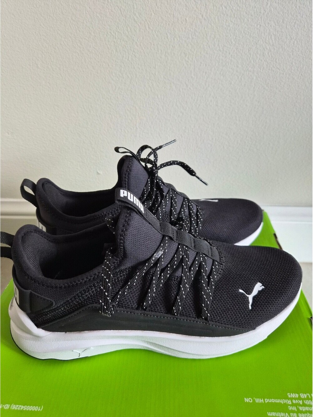 Puma SoftRide Black Athletic Sneakers Size 8 0180